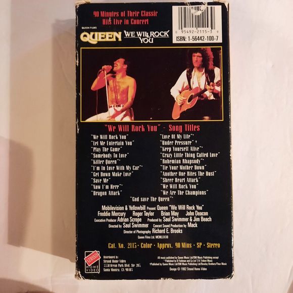 Queen VHS Lot - Greatest Hits, We Will Rock You, Magic Years, Live in Budapest - Picture 9 of 14